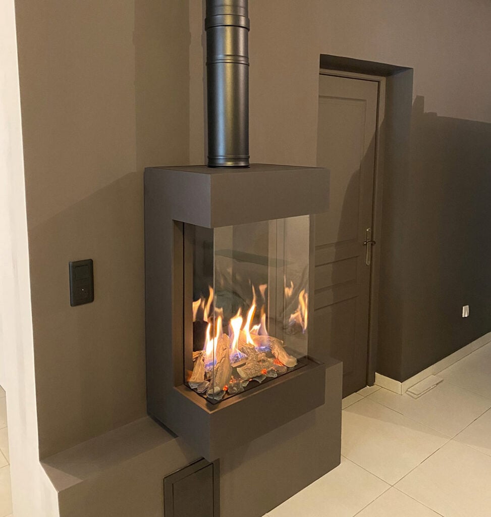 esprit flammes foyer gaz